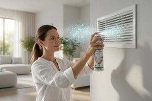 Prōtëkt Probiotic Allergen Spray for air ducts, vents and high-touch surfaces like door knobs