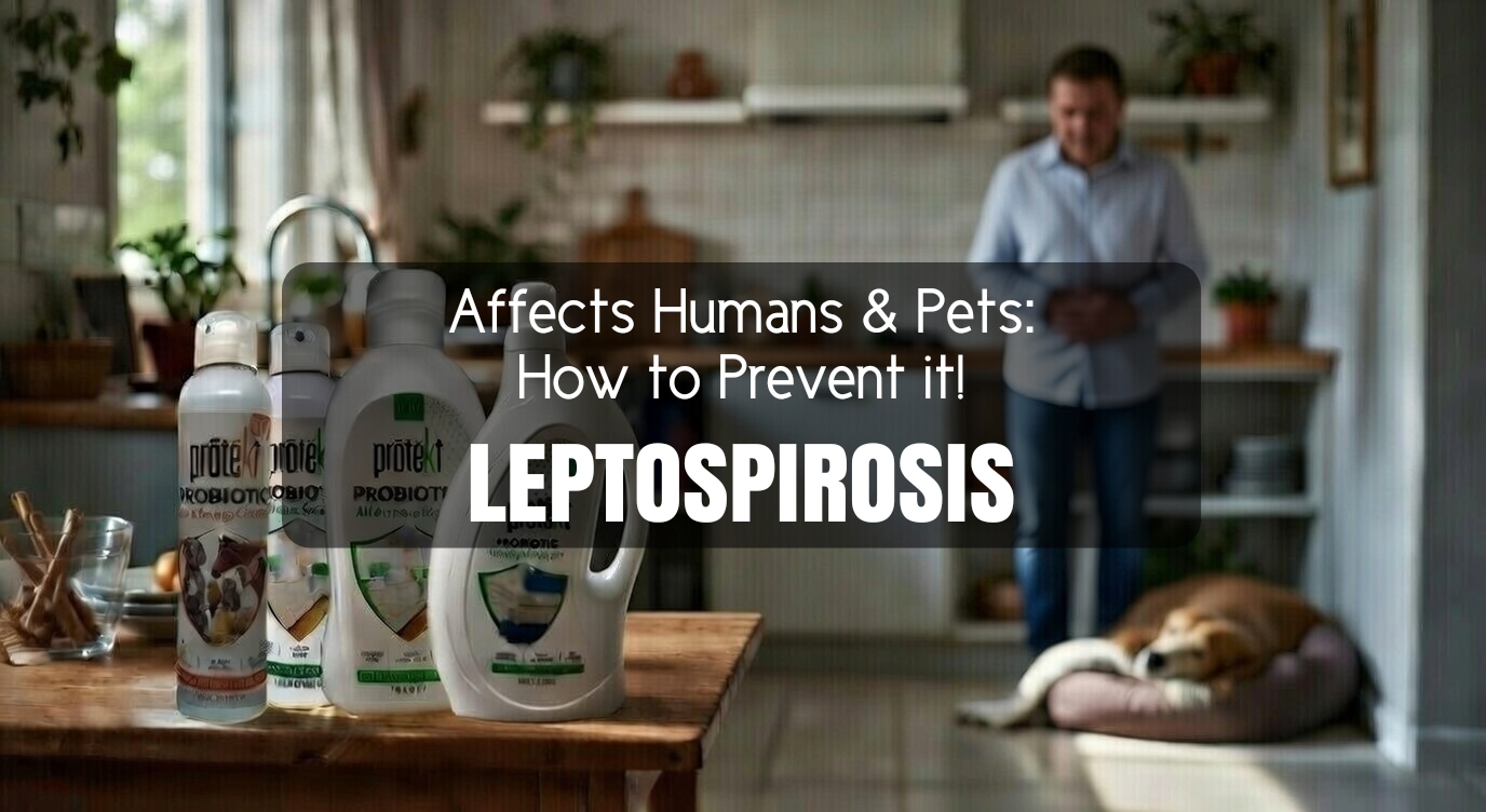 Prevent Leptospirosis in Humans & Pets: Use Pet-Safe Probiotic Cleaners for Home Protection