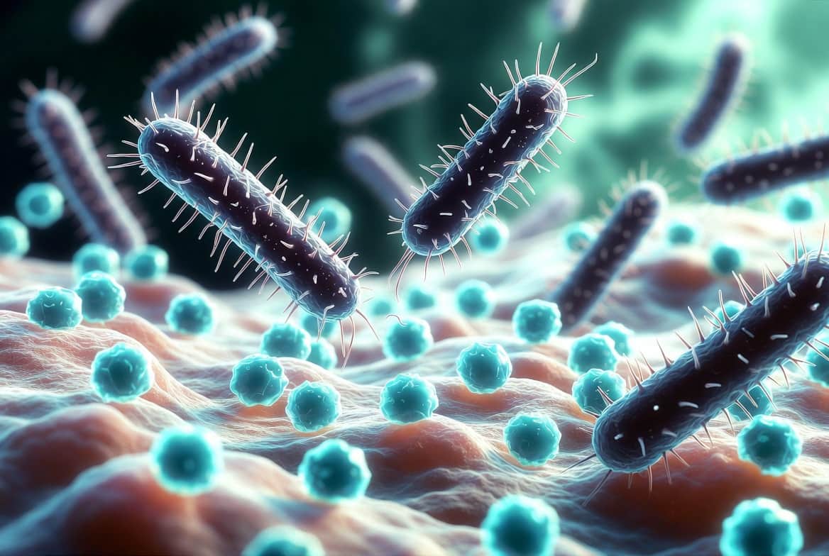 External probiotics skin MRSA – glowing Bacillus spores restoring skin microbiome balance against resistant bacteria
