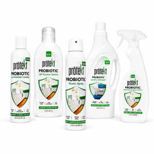 Prōtëkt probiotic multi-surface cleaner for eco-friendly home cleaning and protection